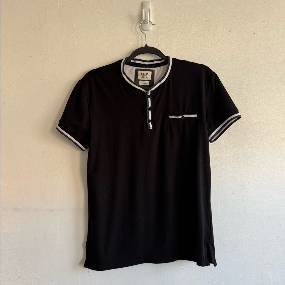 Black and White Men's Shirt